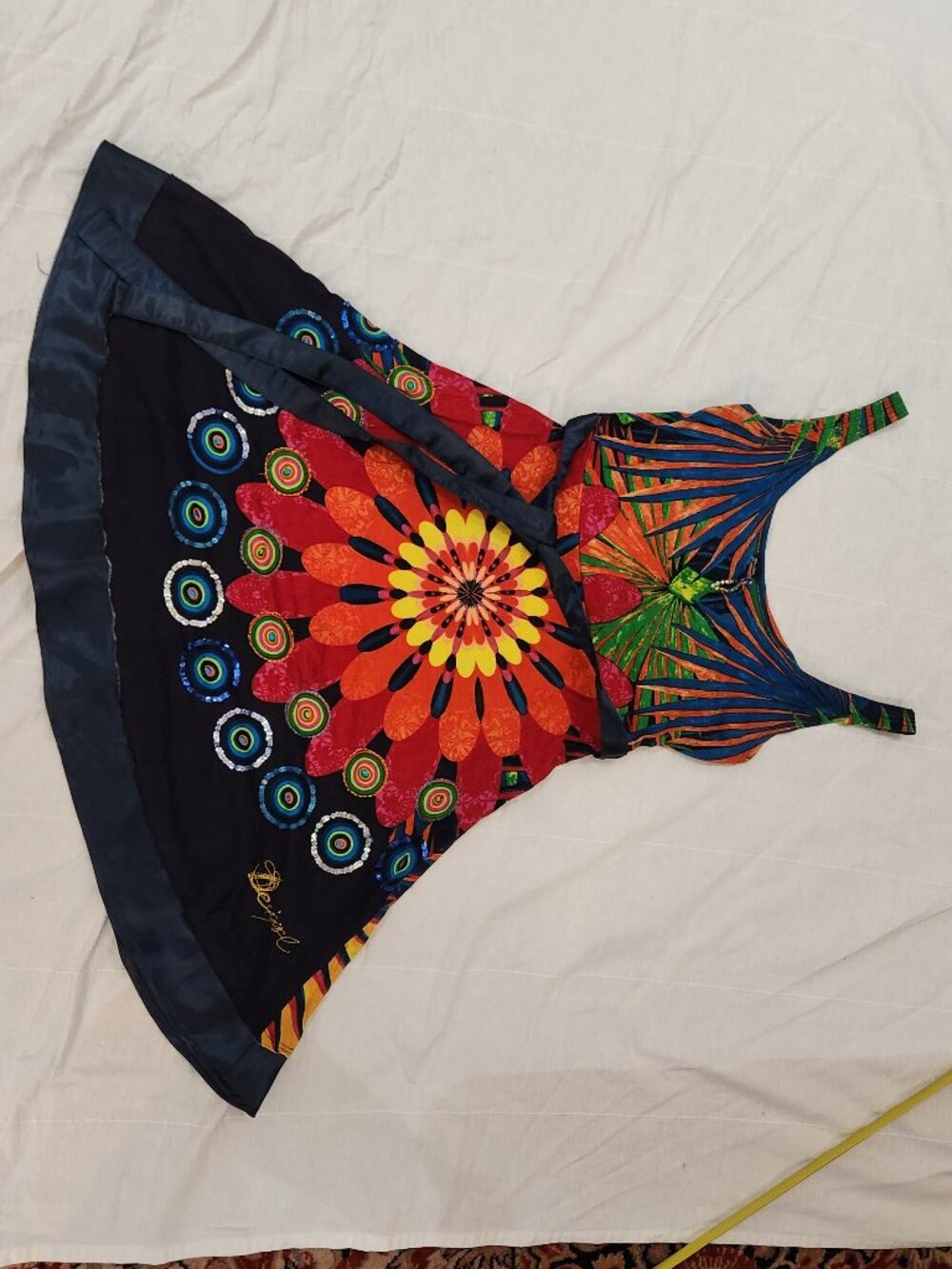 Desigual Colorful Sunburst Print Mini Dress - Picture 3 of 15